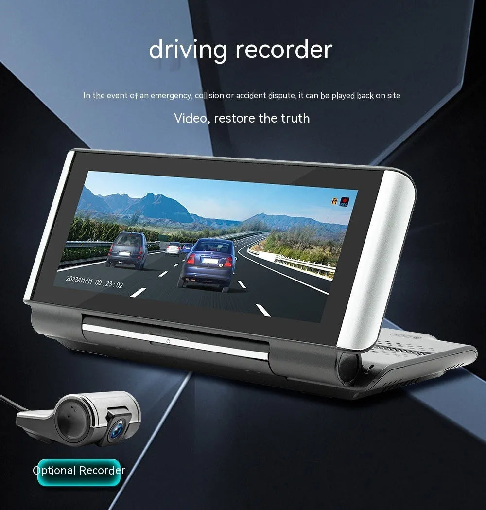 6.86 inch black vehicle MP5 player with screen showing CarPlay interface