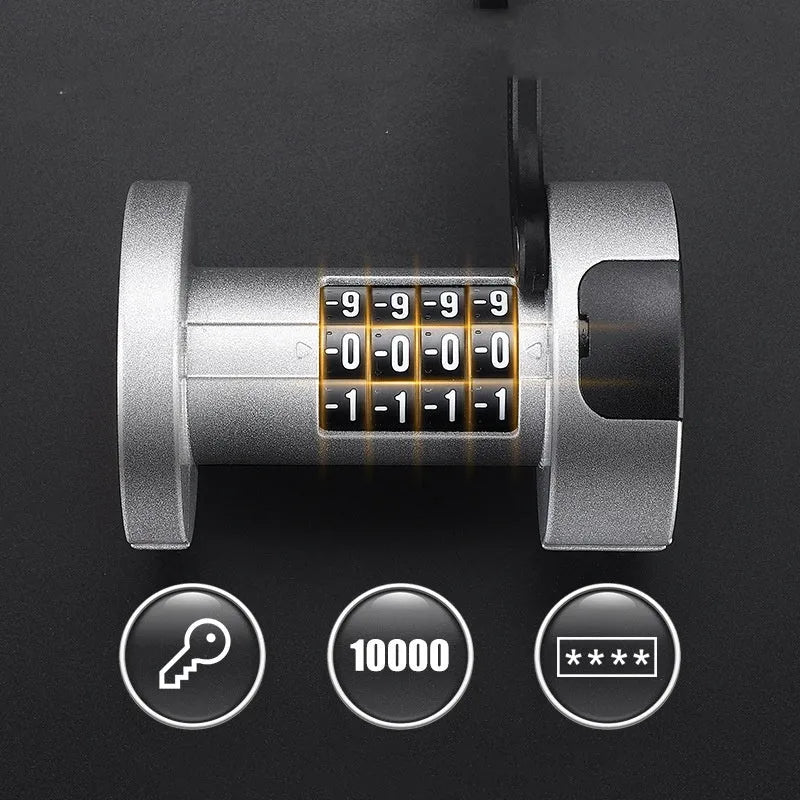 Portable bicycle folding lock in black colour with zinc alloy and steel construction