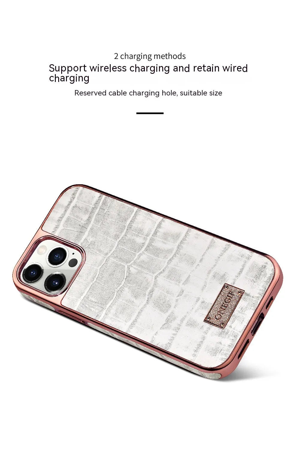 Real skin electroplated phone case for iPhone 12 and 12 Pro Max in green, pink, white with grid screen design