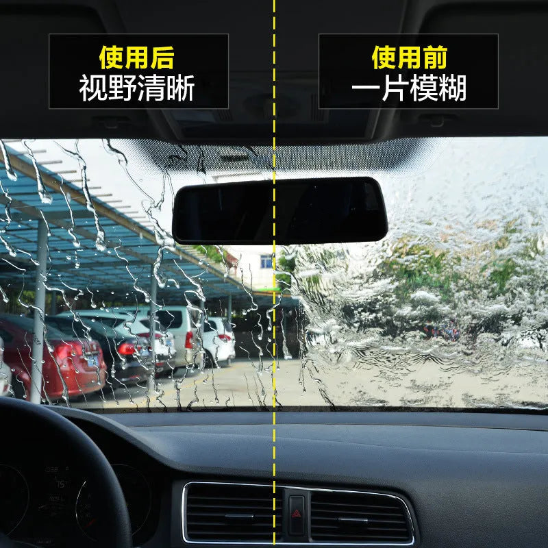 70ml transparent bottle of car glass rain repellent for windscreen water beading