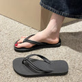 Men's PVC flip flops in five colours with injection moulded soles and toe-covering design