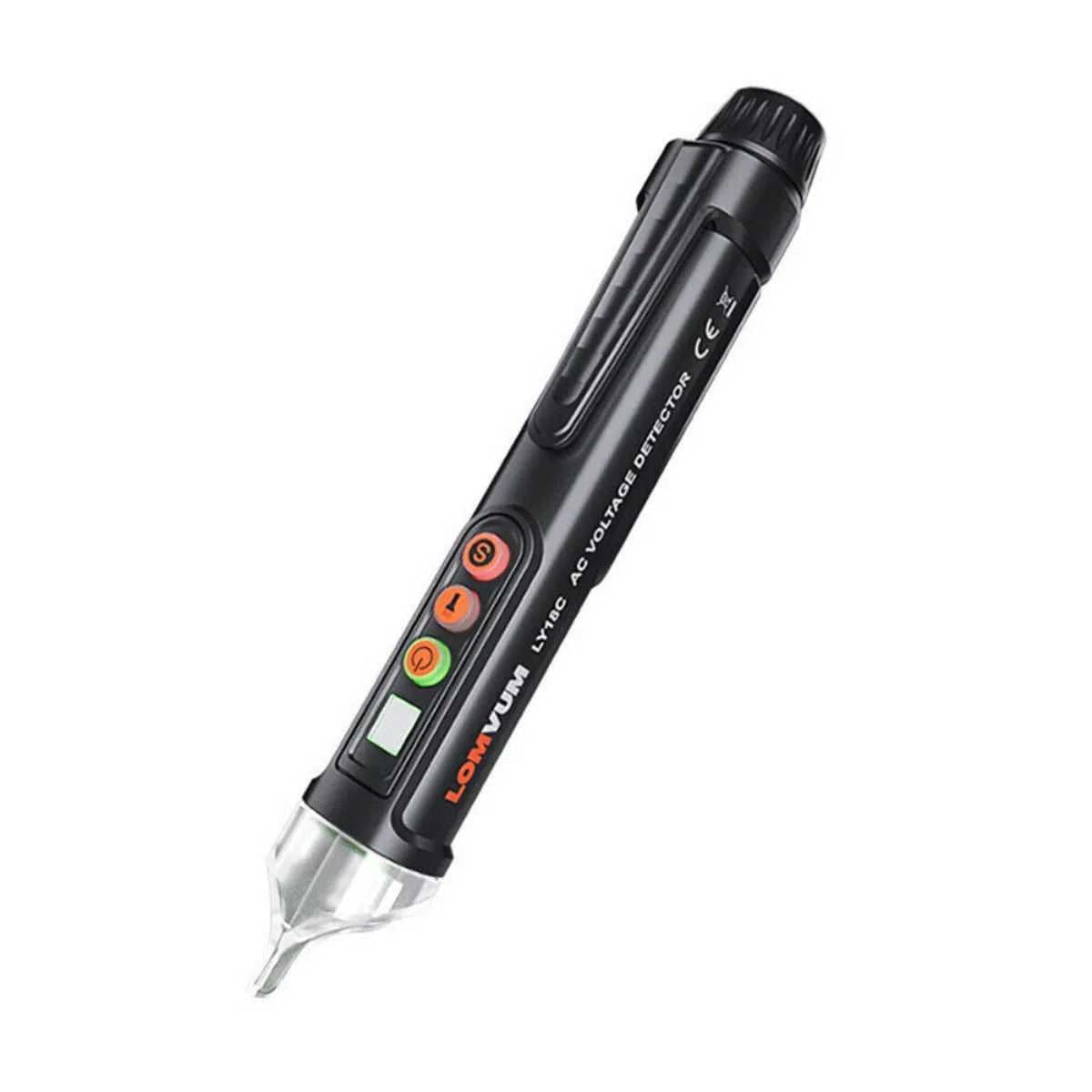 Intelligent voltage test pencil for electrical line detection with sound and light alarms