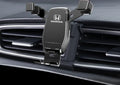 Car phone bracket snap-on gravity support for dashboard outlet in Athens Black