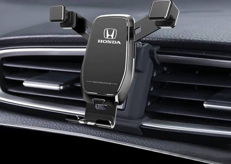 Car phone bracket snap-on gravity support for dashboard outlet in Athens Black