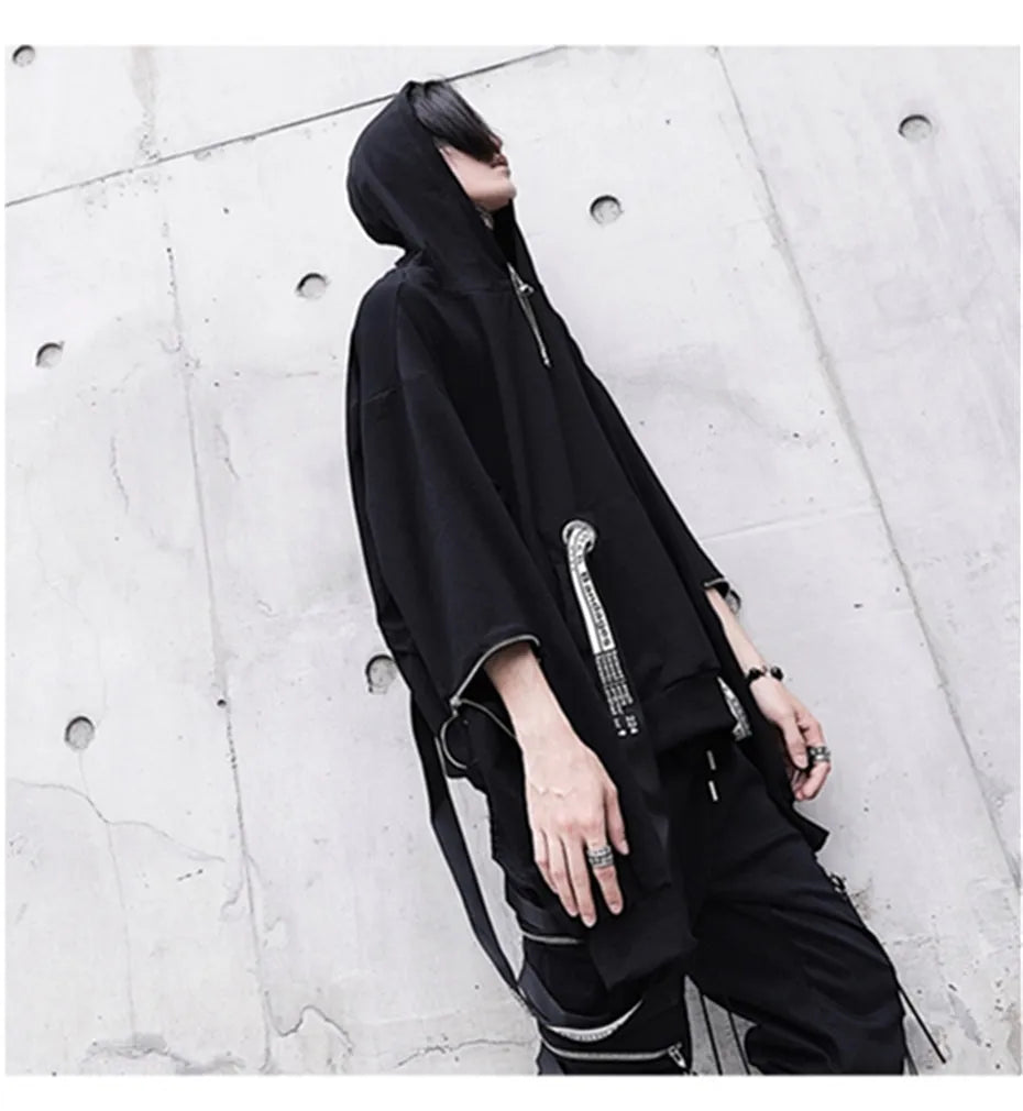 Harajuku hip hop loose hoodie sweatshirt in solid colour with long sleeves and hood, sizes M to 3XL