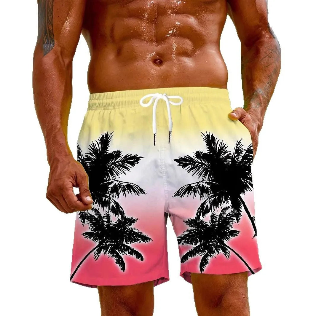 Micro-elastic quick-drying swimming trunks in various colours with size options