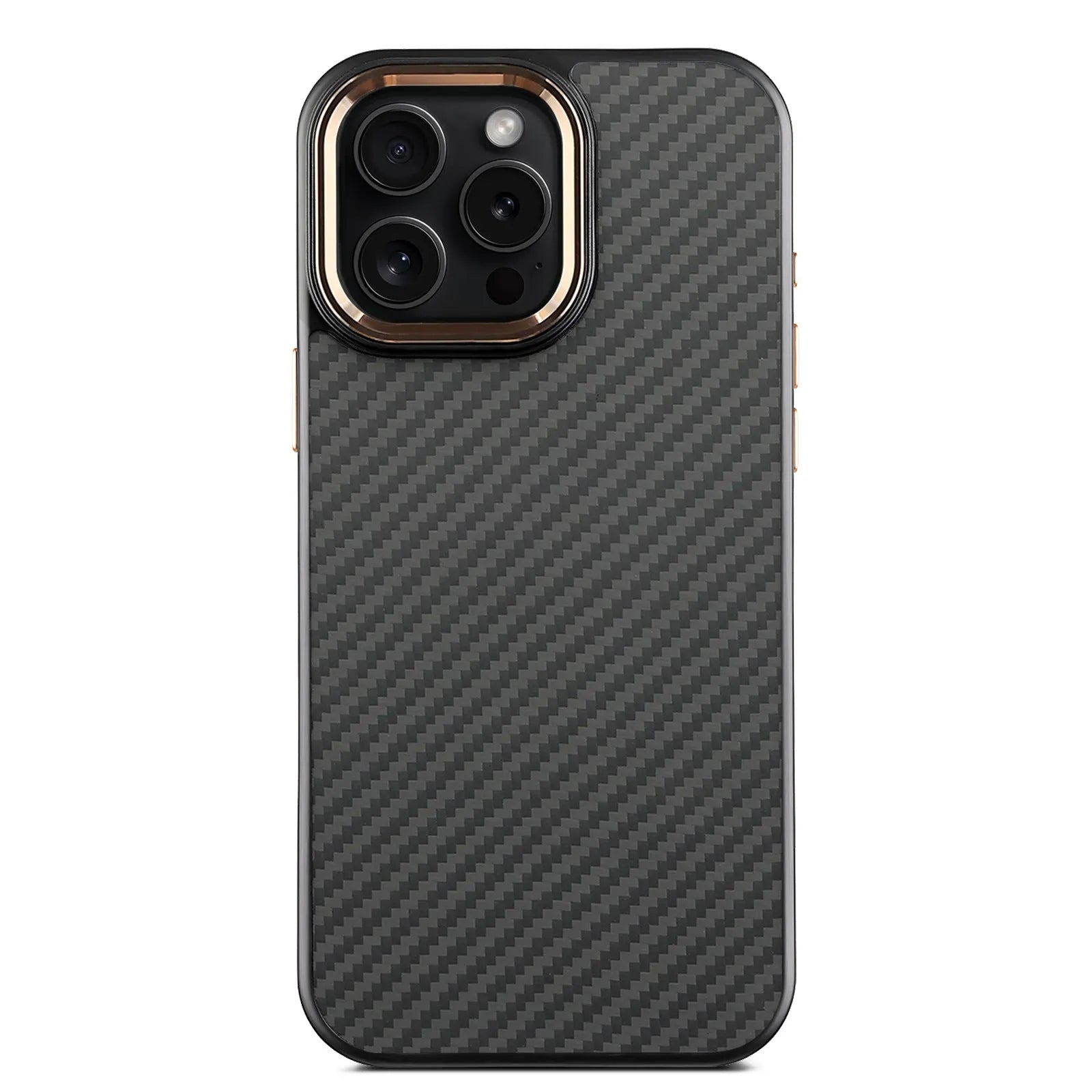 Green frame with magnetic carbon fibre metal frame Kevlar phone case for iPhone