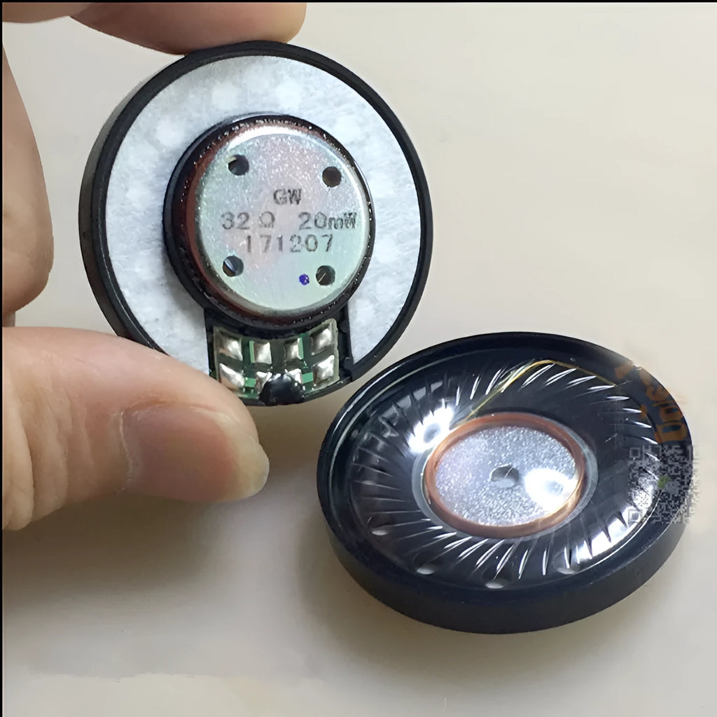 Tough Guy 40mm black electric moving coil headphone speaker unit for monitor replacement