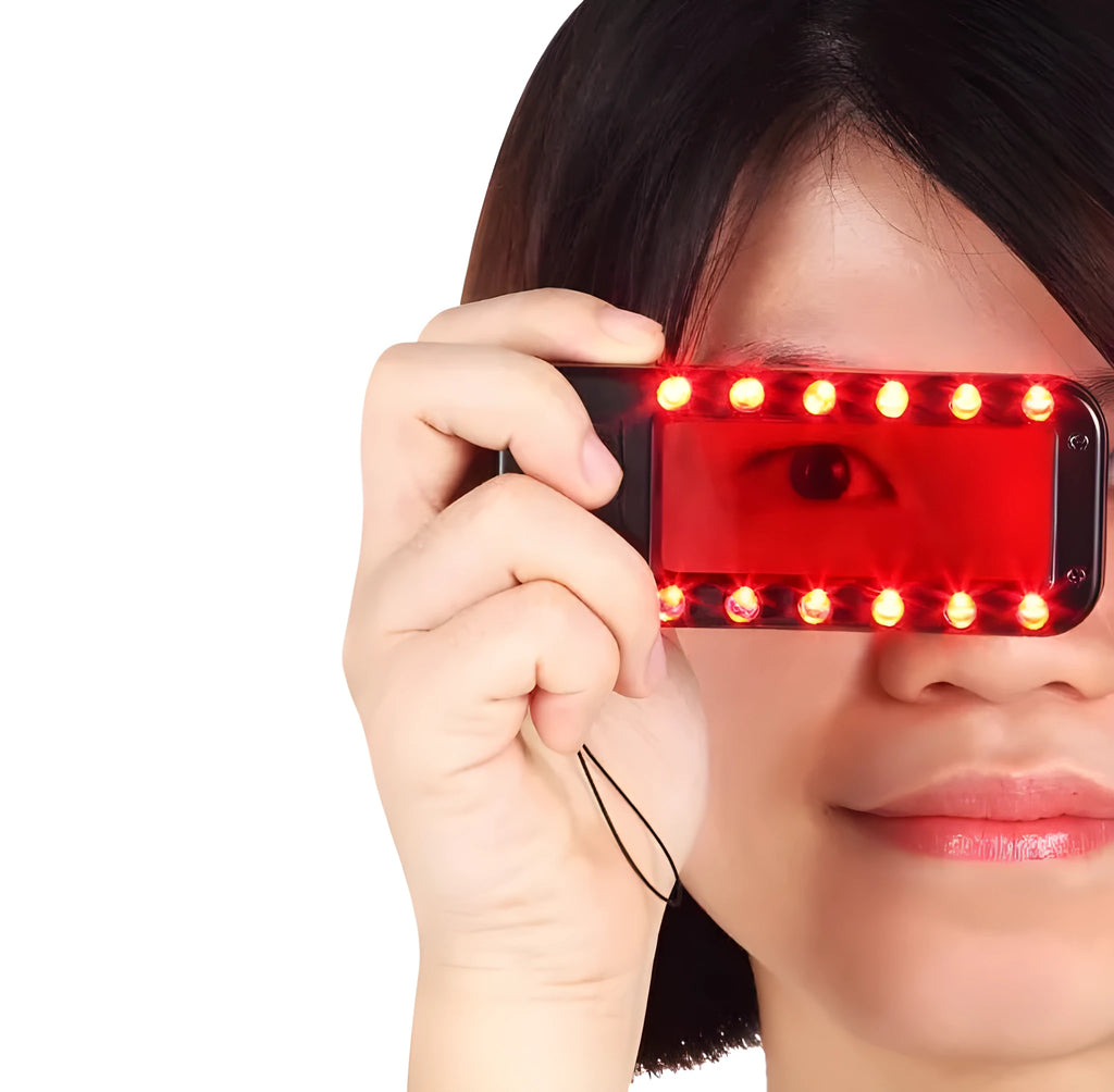 Red reverse camera detector scanning for hidden cameras with 0-8 metre range and adjustable light settings