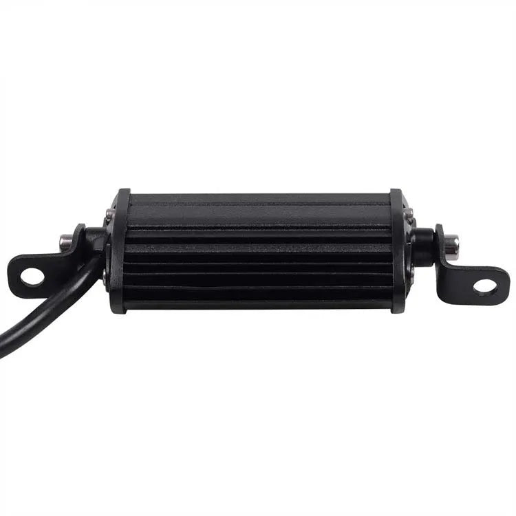 Black 9W LED car dome light with 10-30V range, single-row 2525 light source and 10000-hour life rating.