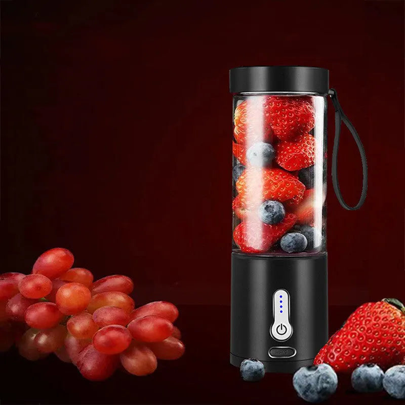 Portable rechargeable hand blender in choice of colours with 530ml juice cup