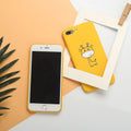 Yellow patterned PC phone case for iPhone XR, XS Max, 6, 7, 8, X models
