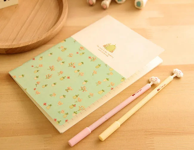 A5 portable notebook 21x14cm with broken flowers cover design for student school supplies