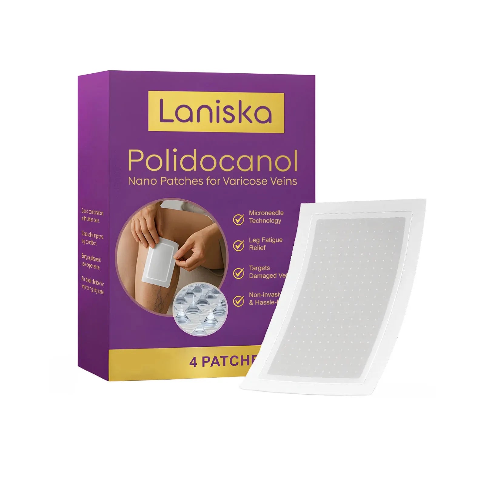 Four leg care microneedle patches with moxa leaf and ginger root ingredients for skin nourishment