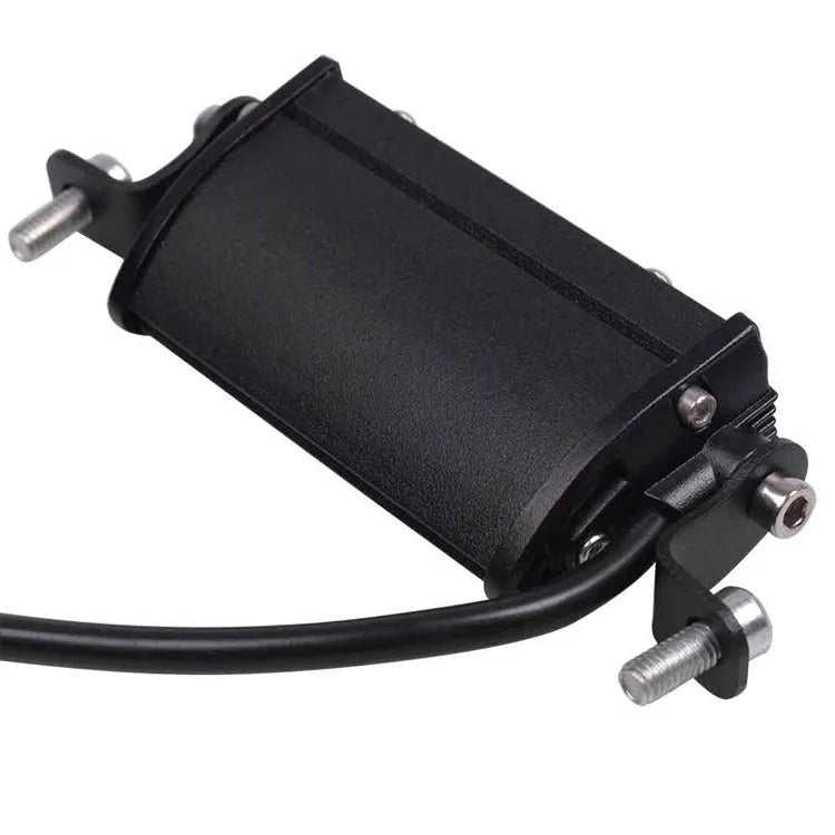 Black 9W LED car dome light with 10-30V range, single-row 2525 light source and 10000-hour life rating.