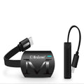 Black smartphone to TV HDMI screen mirroring dongle with USB connector