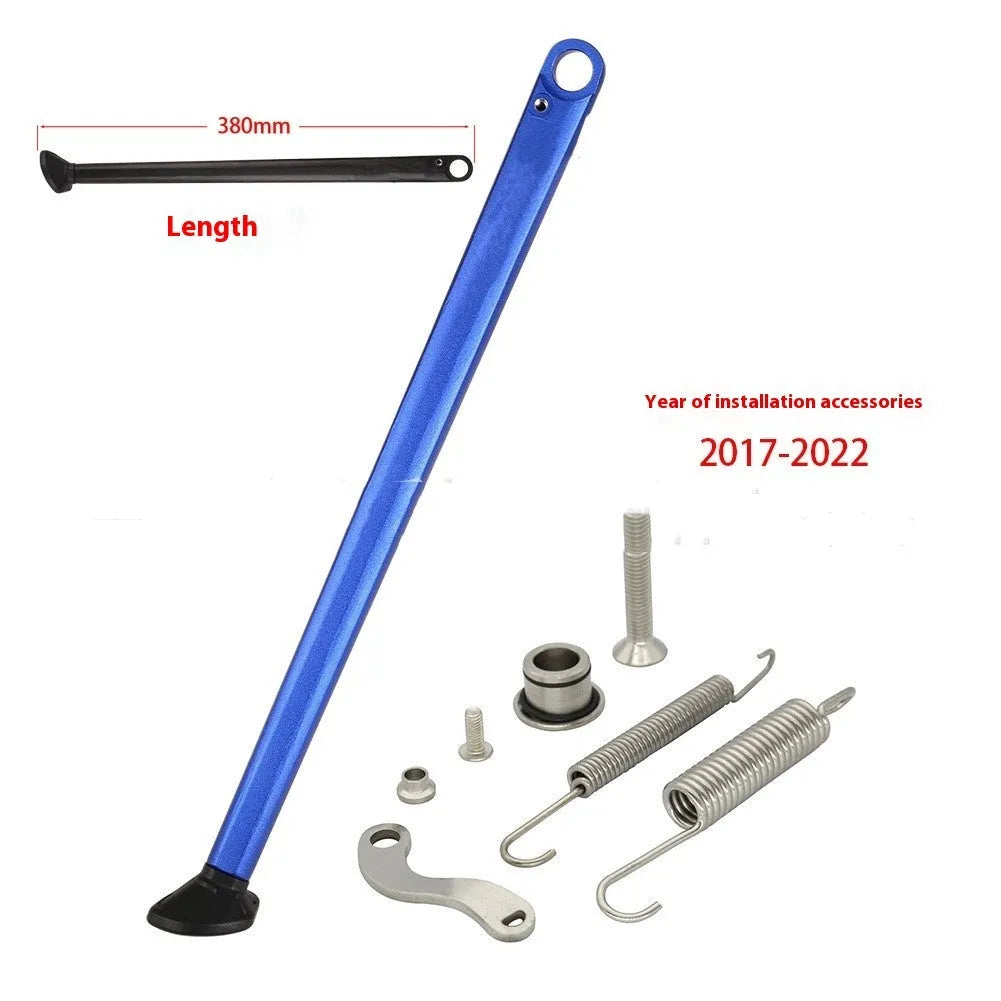 Scrambling motorcycle side stand side support for KTM and HUSQVARNA, 38cm length, black finish