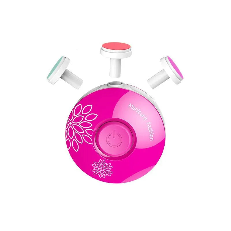 Baby electric nail polisher set with gentle grinding heads for newborn nail care