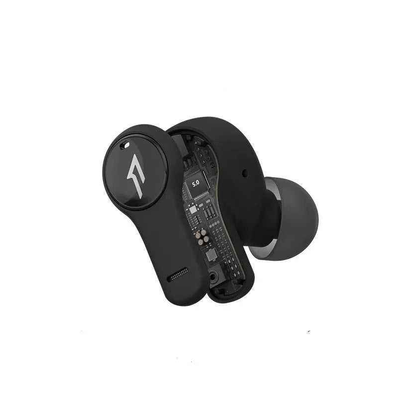 True wireless Bluetooth sports headset in pearl white or magic night black with waterproof design