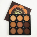 Dark matte makeup palette with nine waterproof eyeshadow colours for punk and fashion looks
