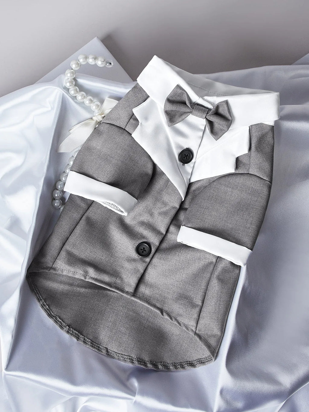 Chinese style gentleman wedding suit for dogs in polyester formal pet clothing