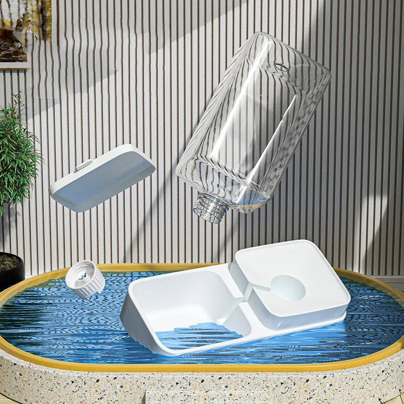 Plastic cat and dog water dispenser automatic feeder with large capacity see-through design 38l