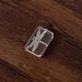 Transparent acrylic hand account seal with 12mm height showing dragonfly colour option