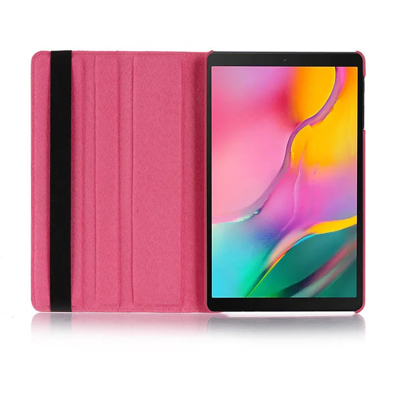 iPad rotating protective sleeve case in imitation leather with clamshell design