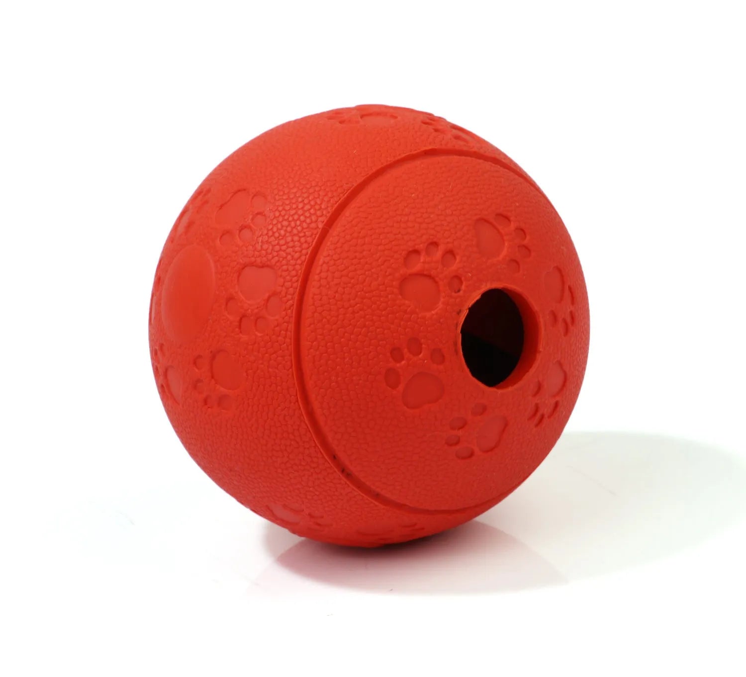 Dog leaking food ball in TPR material, small 8cm size, colour blue, for interactive treat dispensing