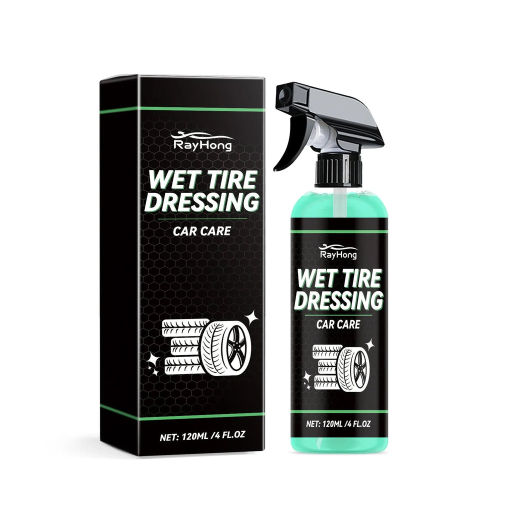 Car tyre protectant 120ml bottle with silicone oil formula for rubber conditioning and decontamination