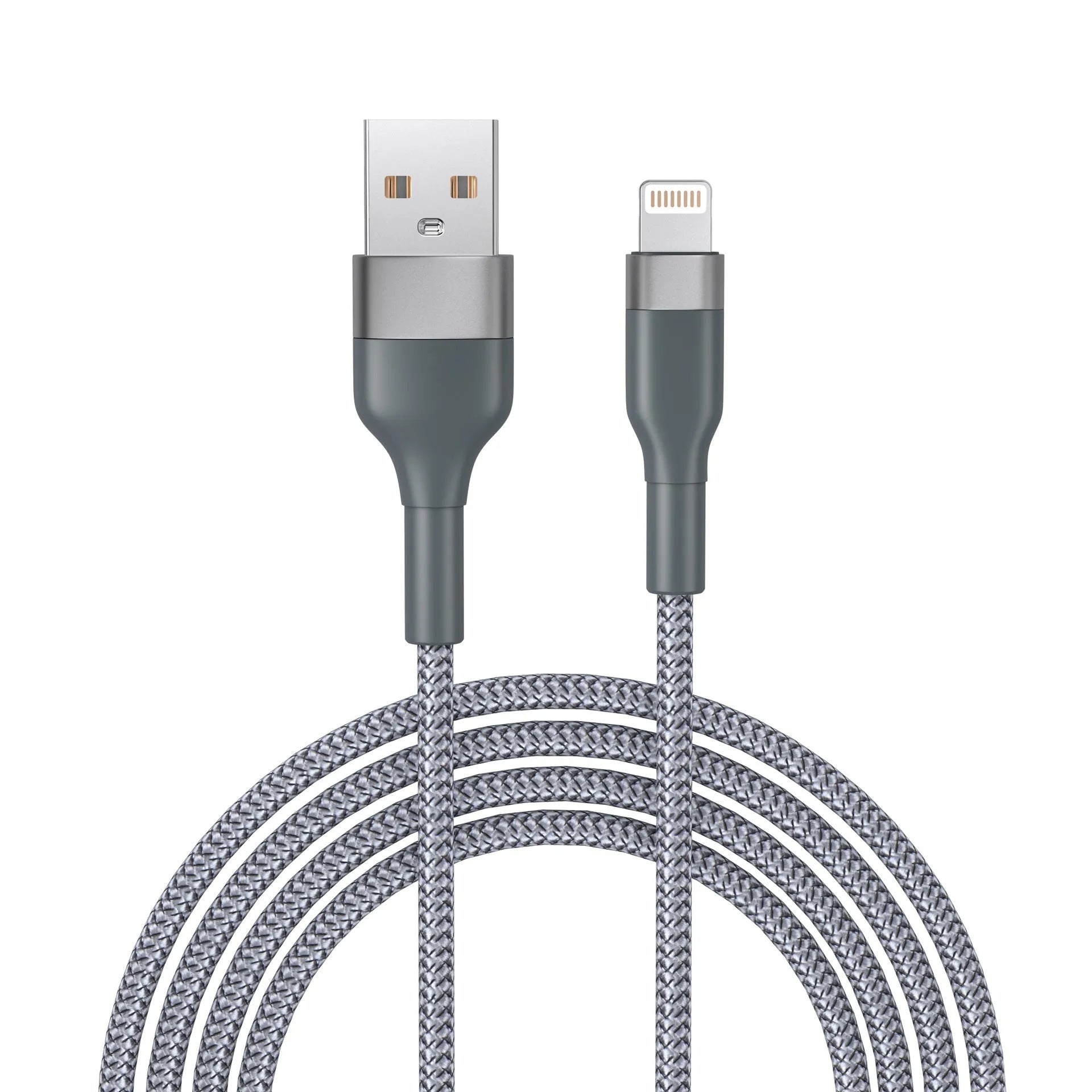 Braided data cable 2m woven fast charging USB Micro USB Type-C black