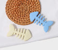 Minimalist fishbone pattern hair barrette with duckbill clip in a candy colour.