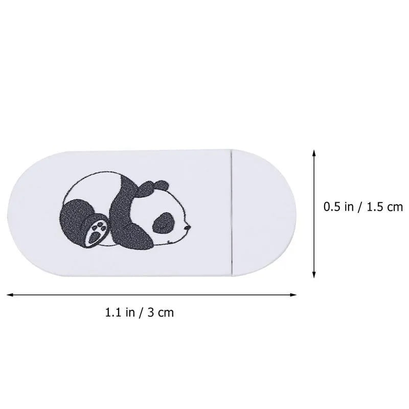 White plastic slide camera privacy cover for laptop webcam, thin 0.1cm, pack of 3