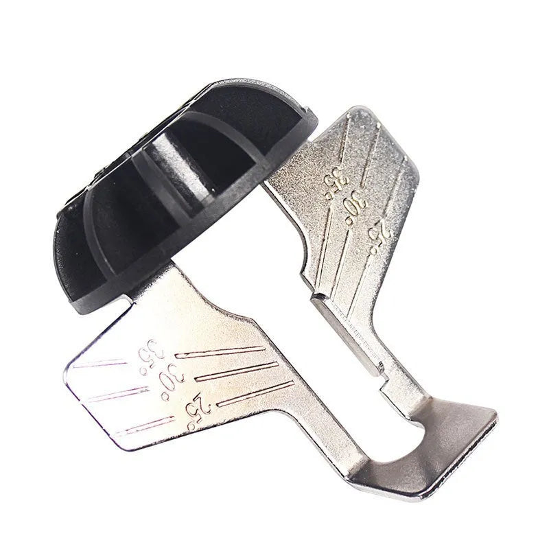 Silver metal chain grinding blade accessory for mini electric grinders showing 100 teeth