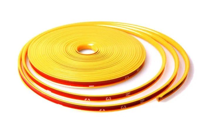 8-metre TPE car hub trim in various colours for steel rim protection with 3M adhesive