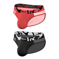 Men's solid colour cotton boxer shorts on a white background, showing low-waist design.