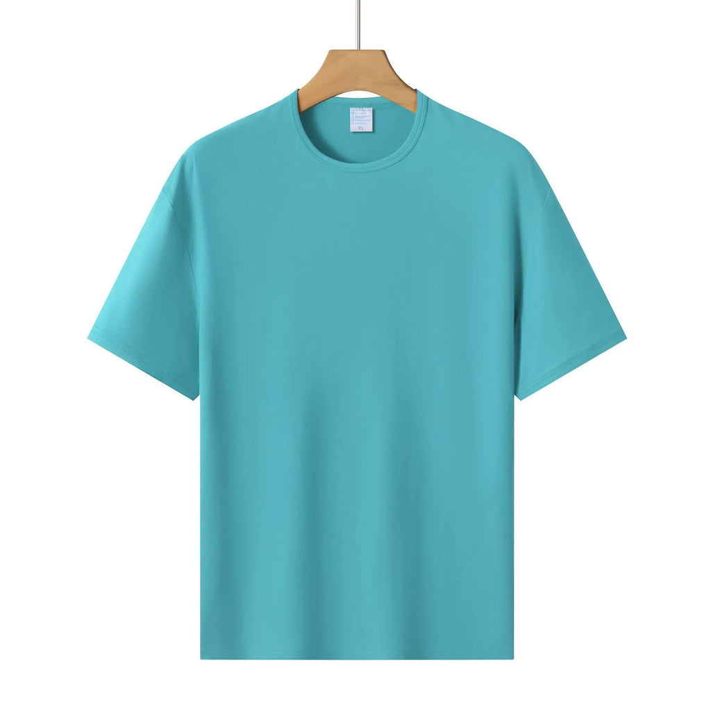 Modal polyester loose fit short-sleeved t-shirt in multiple colour options