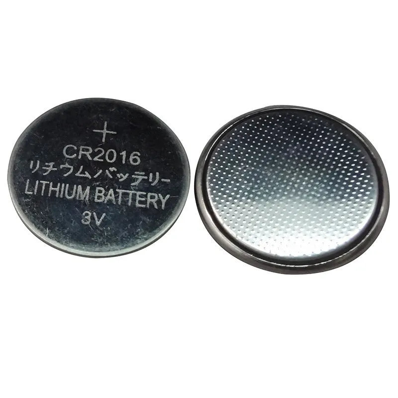 3V button batteries showing CR2032, CR2025 and CR2016 models with 20mm diameter
