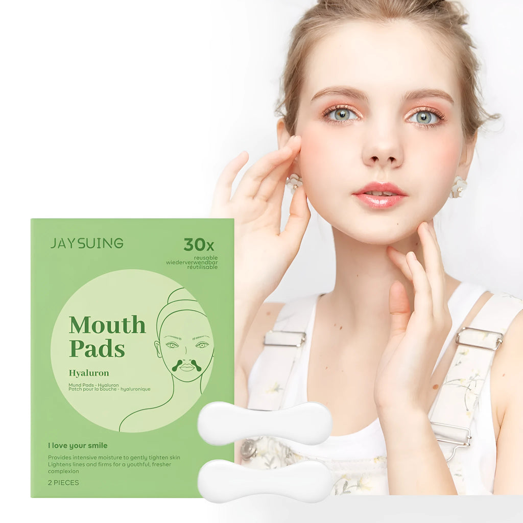 Two collagen and hyaluronic acid facial patches for skin firming care