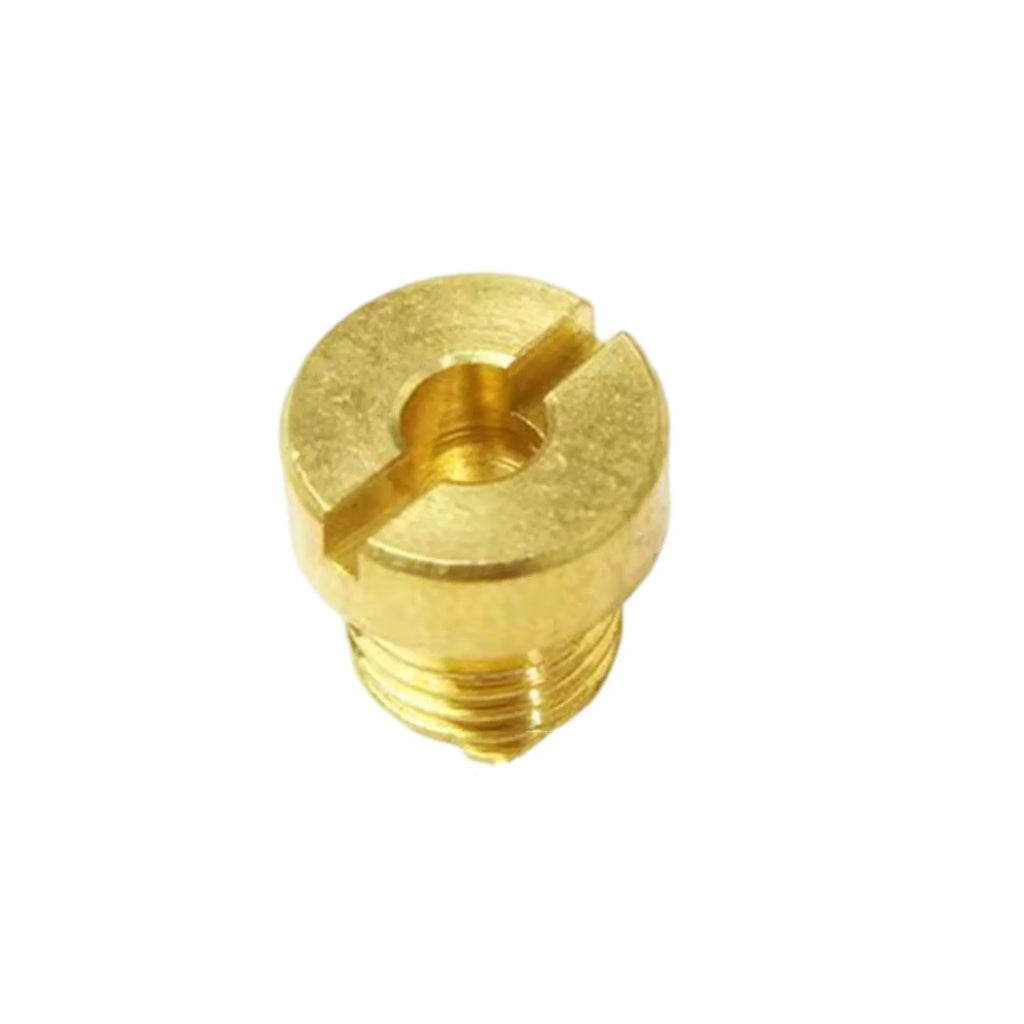 M6 thread carburetor main jet for Derotto PHBN and PHVA carburettors on a white background.