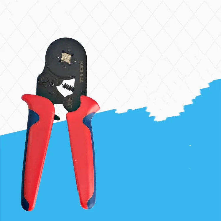 Tubular terminal crimping tool with 0.25-10mm² capacity, tool steel head, 175mm length, on a plain background