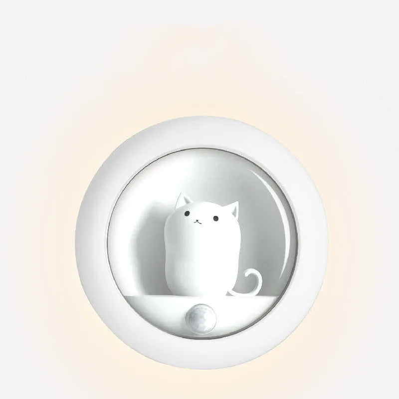Baby bedside sleep lamp in orange, pink, and white colours with projection feature