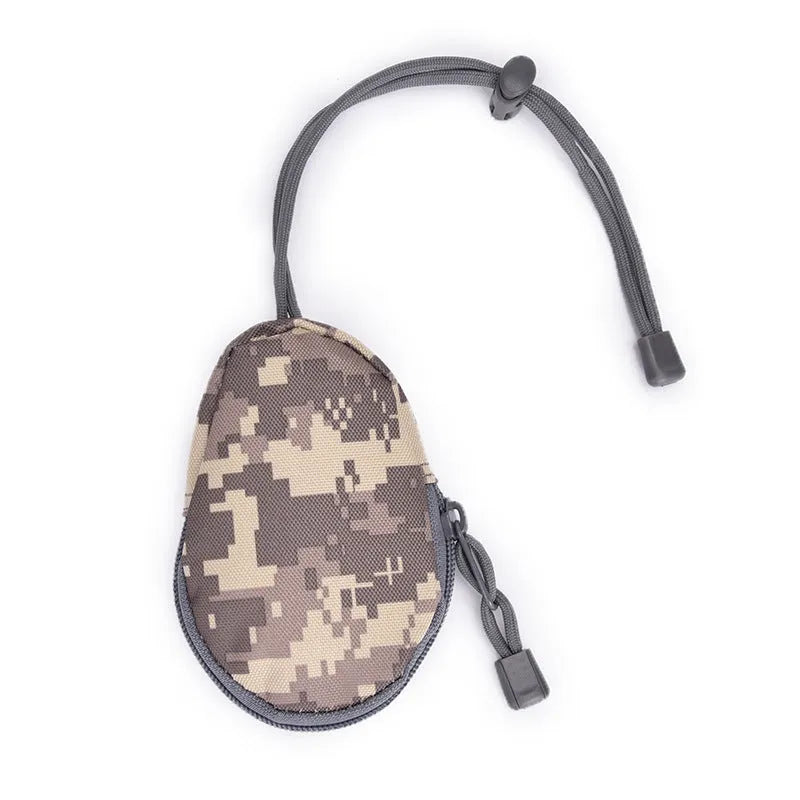 Outdoor multifunctional key bag in Oxford cloth with zipper closure measuring 13cm by 8cm