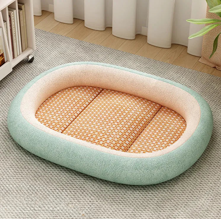 Removable cover pet nest with cotton filling in various size and colour options