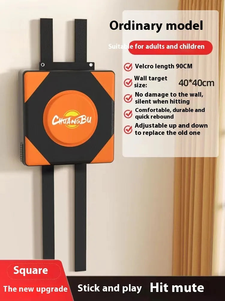 Hanging boxing wall target with multiple size options including round and square shapes