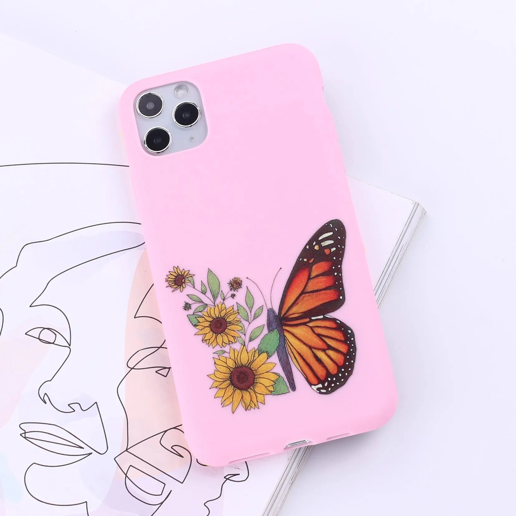 Painted TPU silicone back cover case for Apple iPhone 11 Pro Max in multiple colour options.