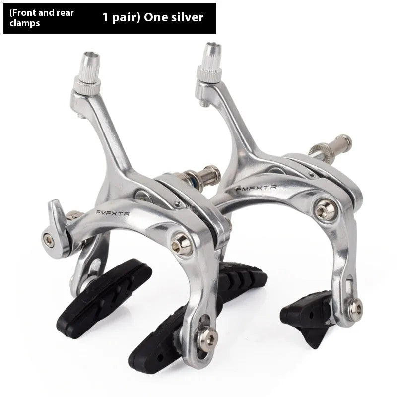 Dual-axis bicycle brake accessories with U-shaped modification and adjustable travel