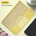 Square hat touch Bluetooth wireless keyboard with colour-changing backlight in multiple colour options