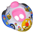 Baby toddler swim seat float ring with cartoon design made from 25mm PVC in pool water