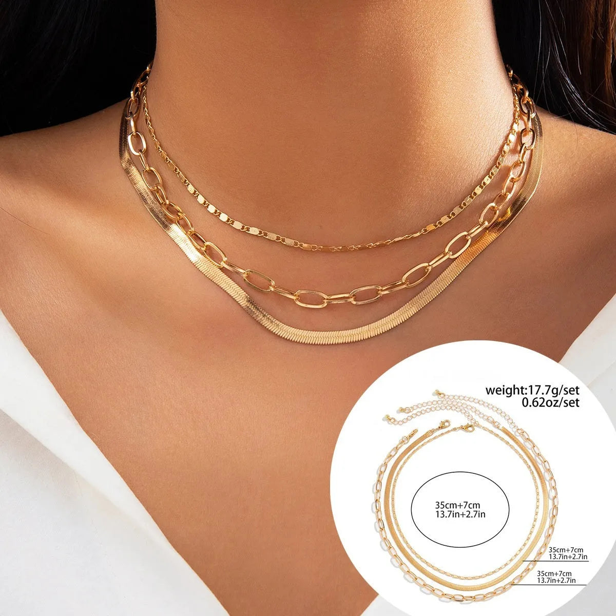 Alloy heart pendant necklace on metal snake bone chain with electroplated finish